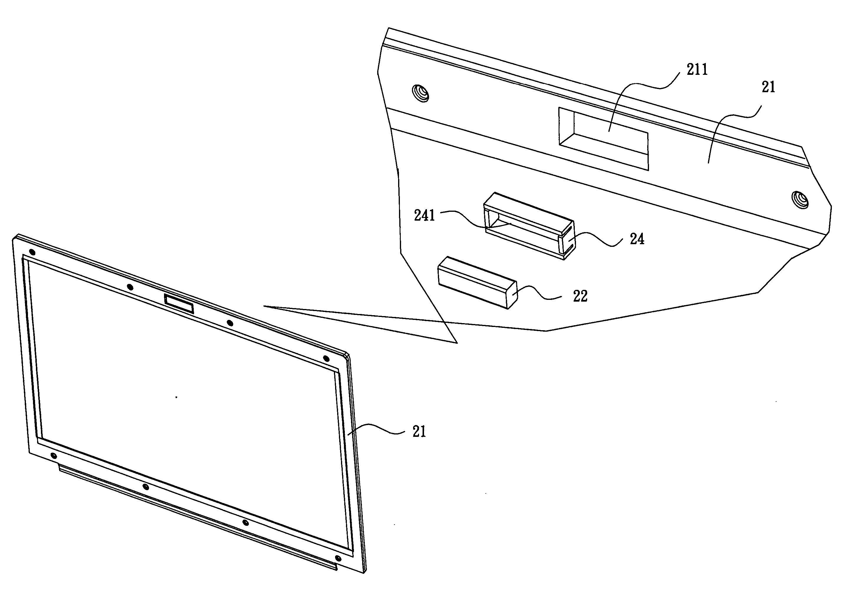 Electronic apparatus having magnetic switch