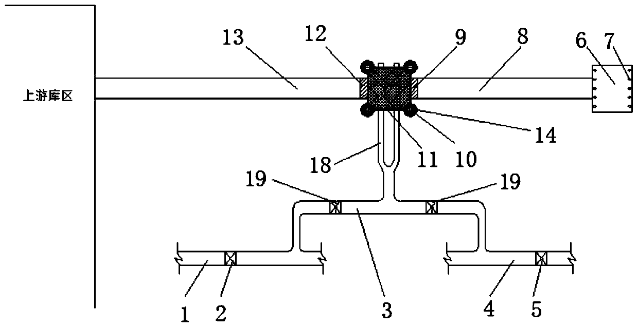 High-dam fish transporting device based on ship lock water conveying system and operation method