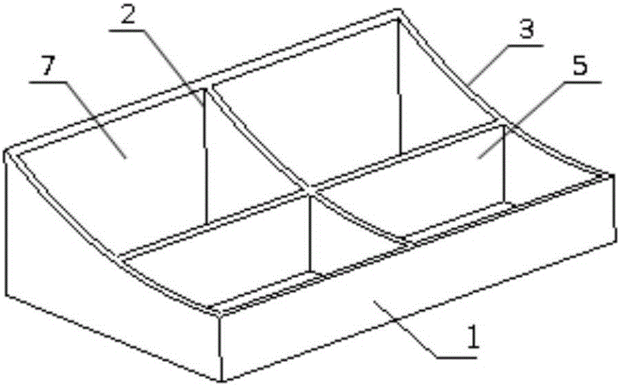 Processing method for sheet curve surface of composite forming mold