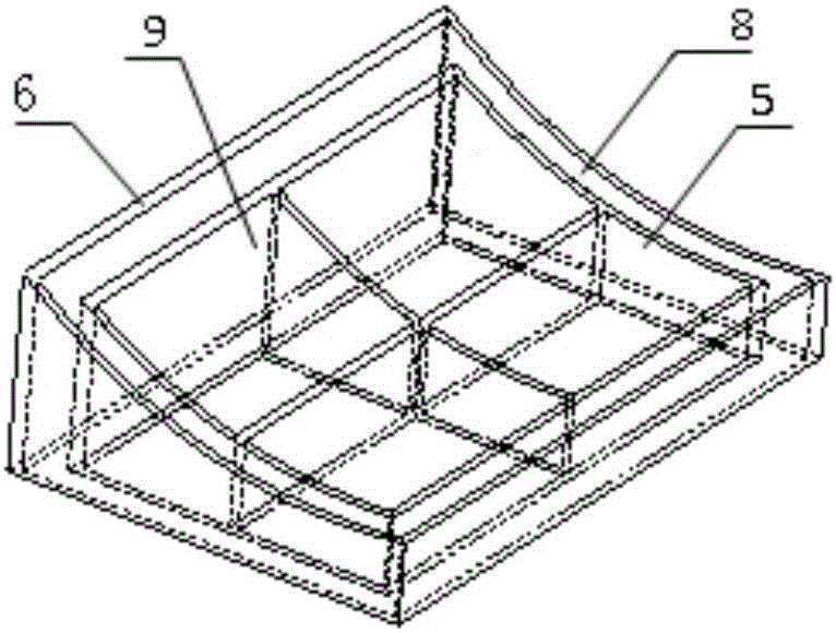 Processing method for sheet curve surface of composite forming mold