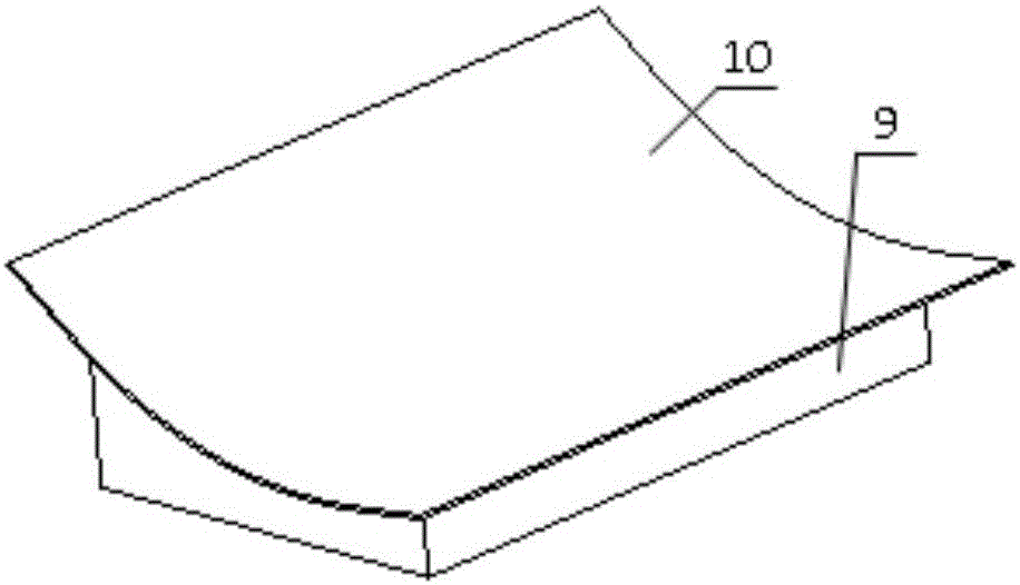 Processing method for sheet curve surface of composite forming mold