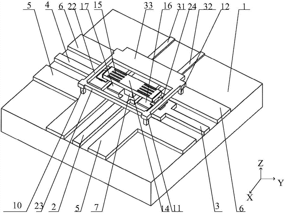 T-type dual-cantilever beam-type single-pole double-throw switch