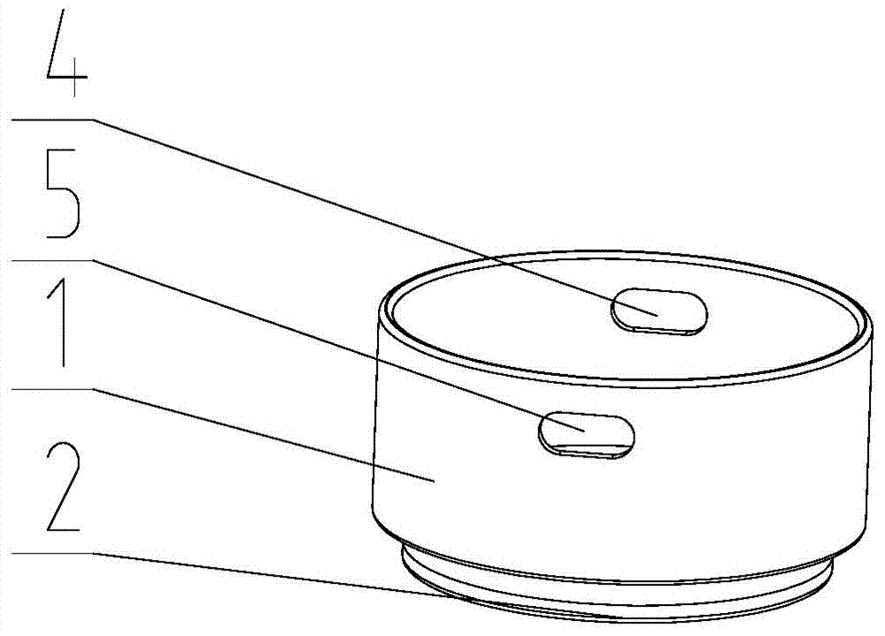 A material-separated medical stone ceramic built-in pot body