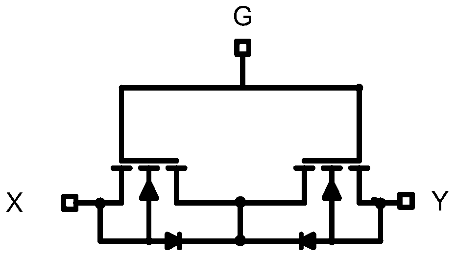 Control circuit and control method for double-semiconductor switching tube bidirectional switch