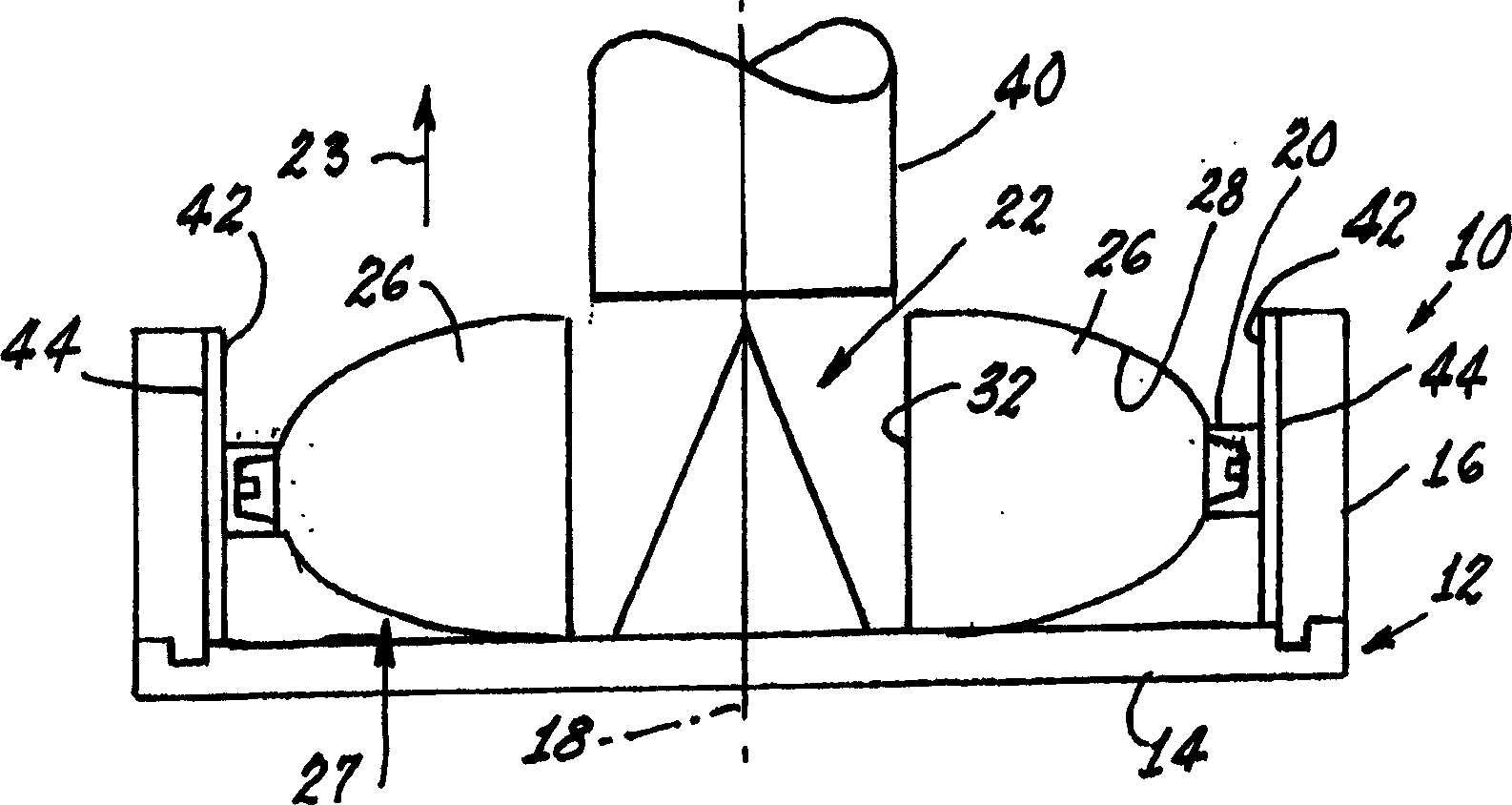 Light emitting diode lamp with conically focused light guides