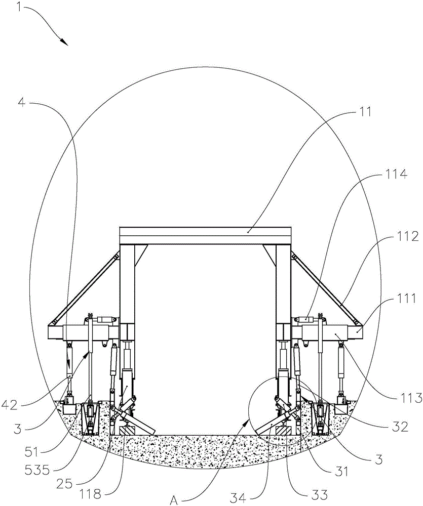 Tunnel ditch cable trough construction trolley