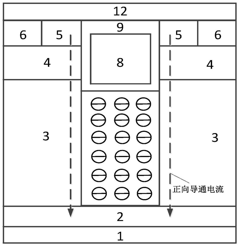 A deep trench dmos device