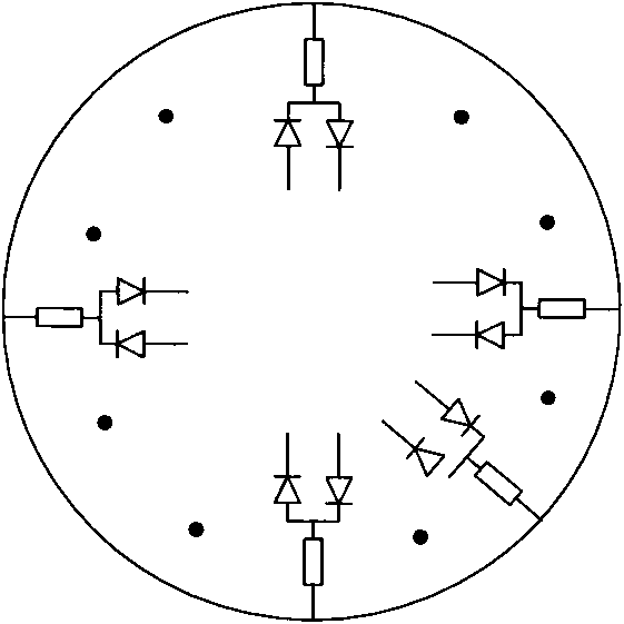 Branch state monitoring method and device of rotary rectifier