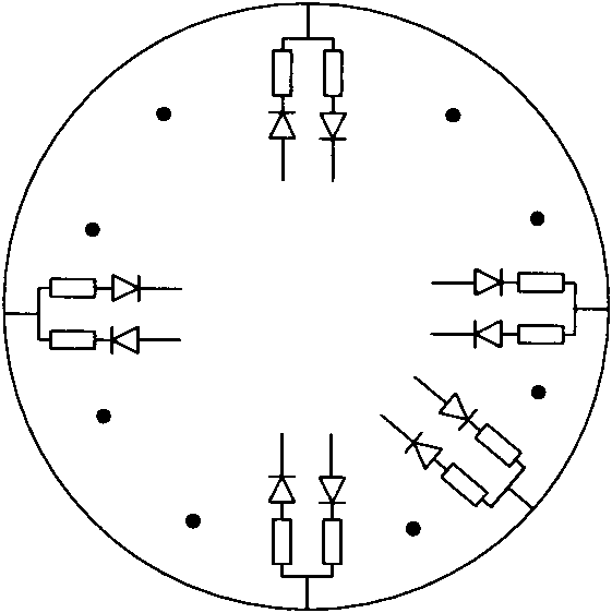 Branch state monitoring method and device of rotary rectifier