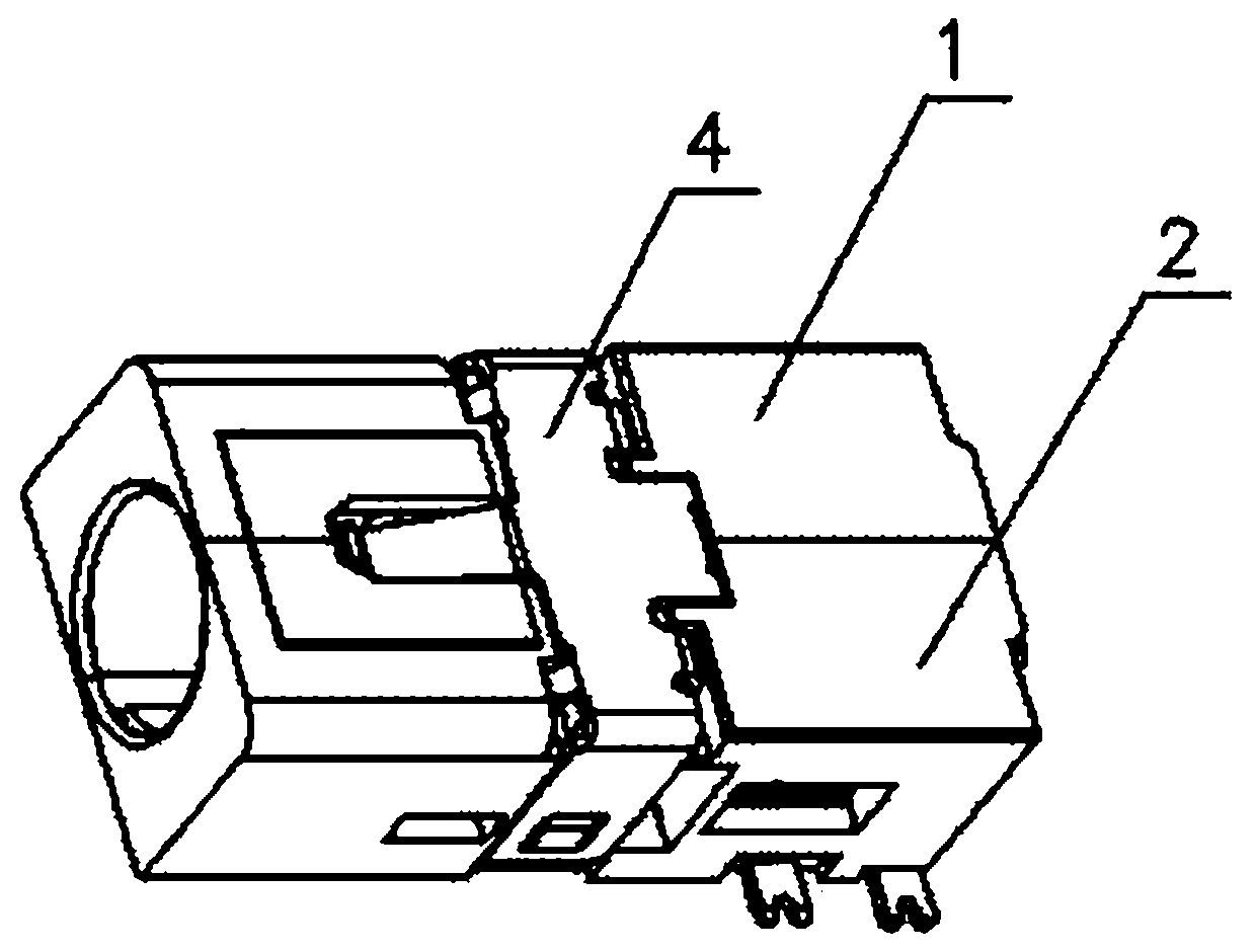 Headphone jack connector