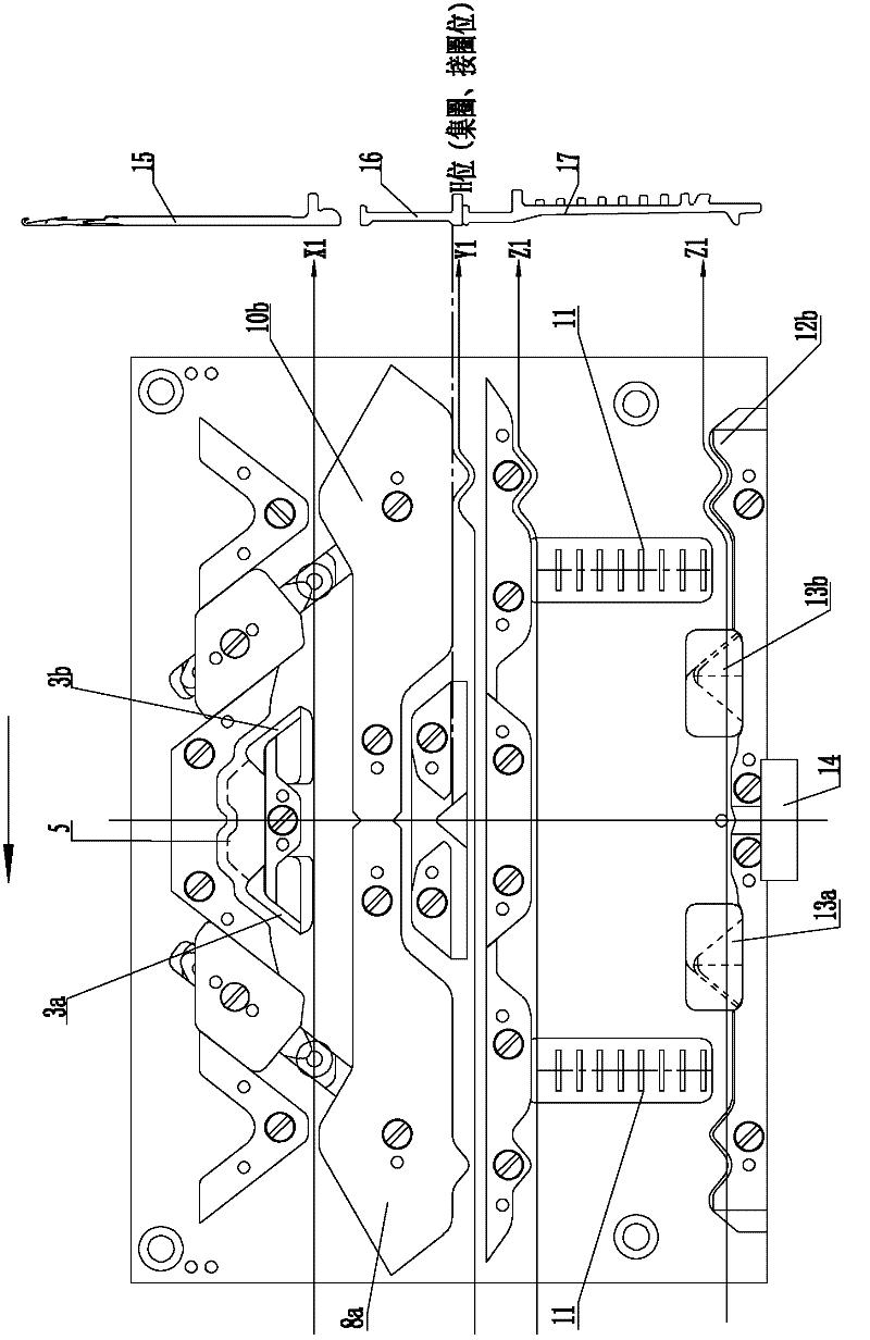 Three-station knitting cam system