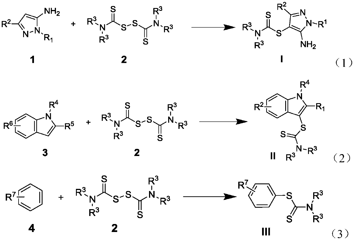 Dithiocarbamate compounds, and preparation method and application thereof