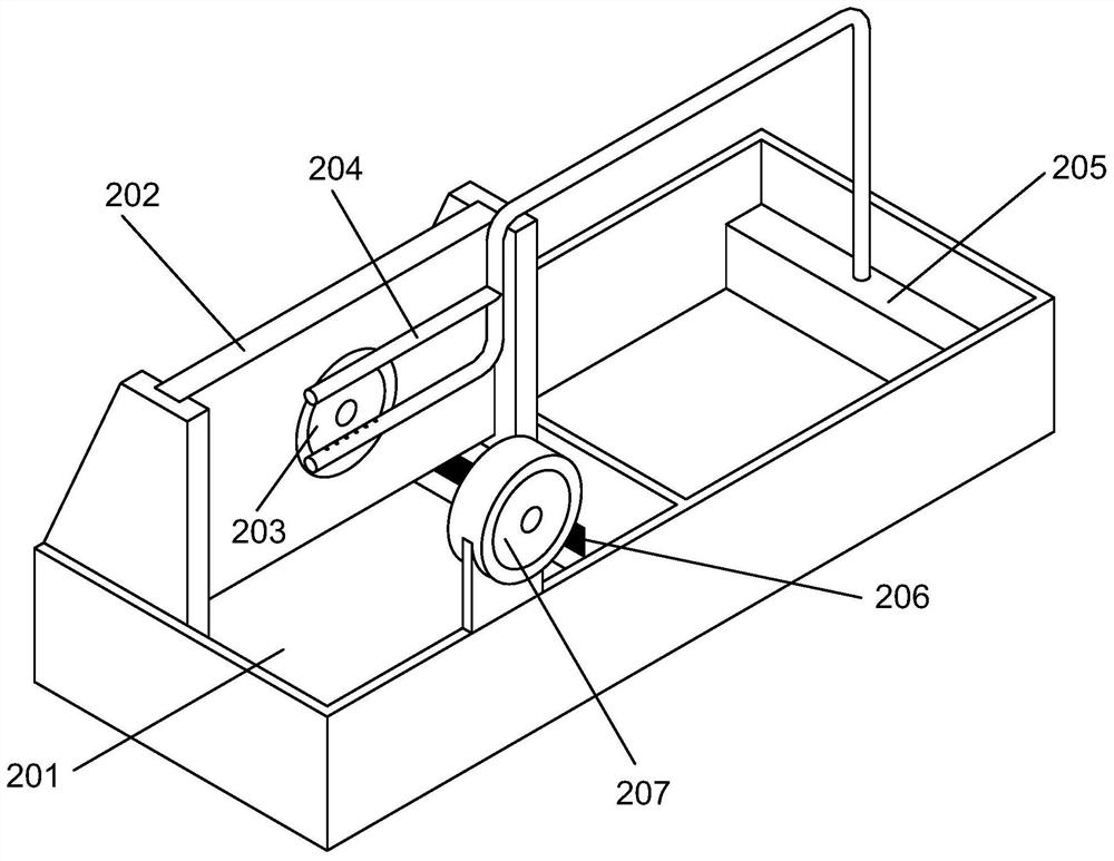 Copper rod horizontal straightening and winding device