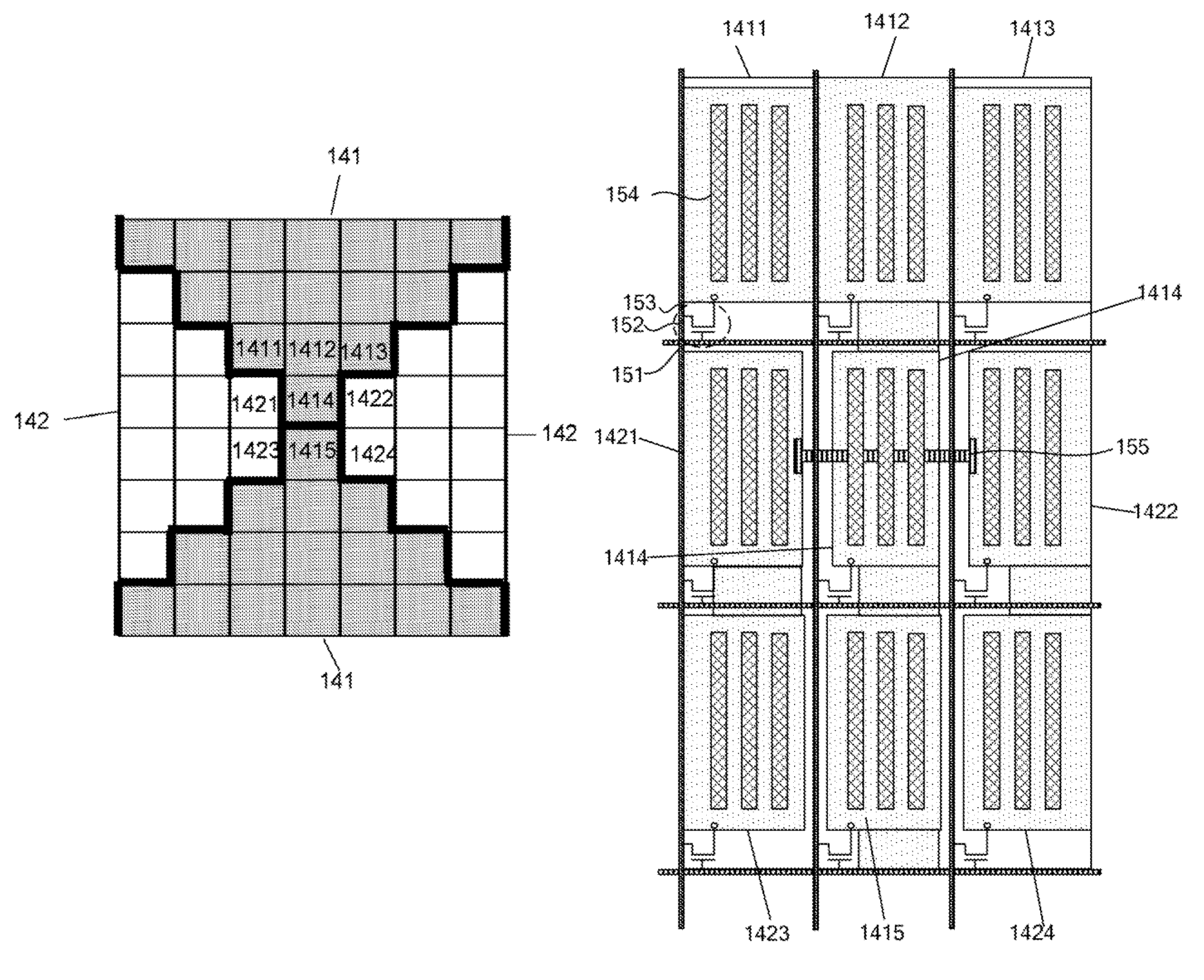 Embedded touch screen liquid crystal display device and touch drive method thereof