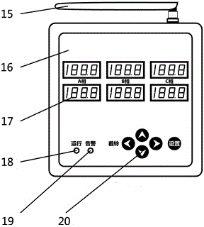 SAW temperature measurement system for switch cabinet