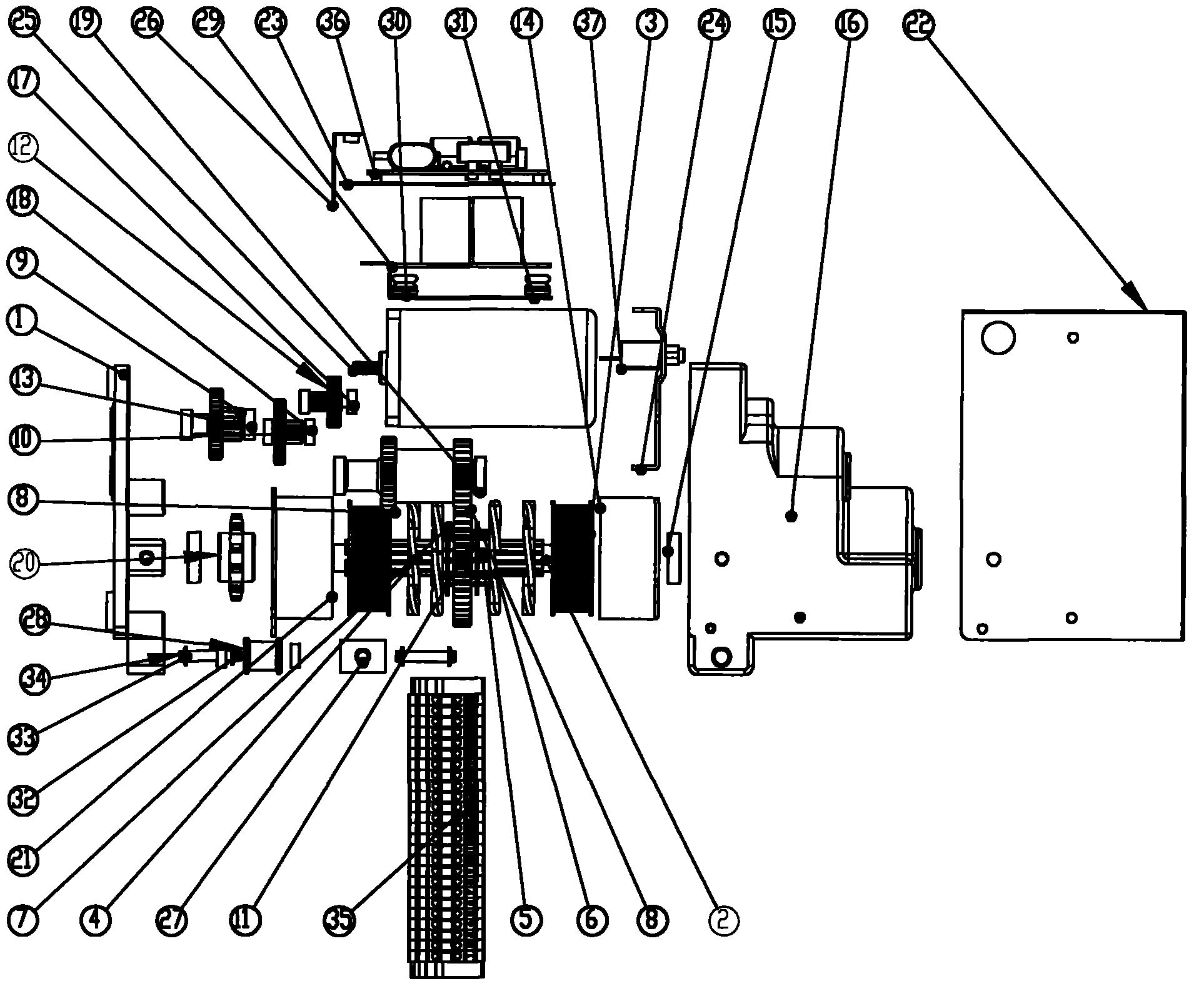 Electric control brake closing and breaking device