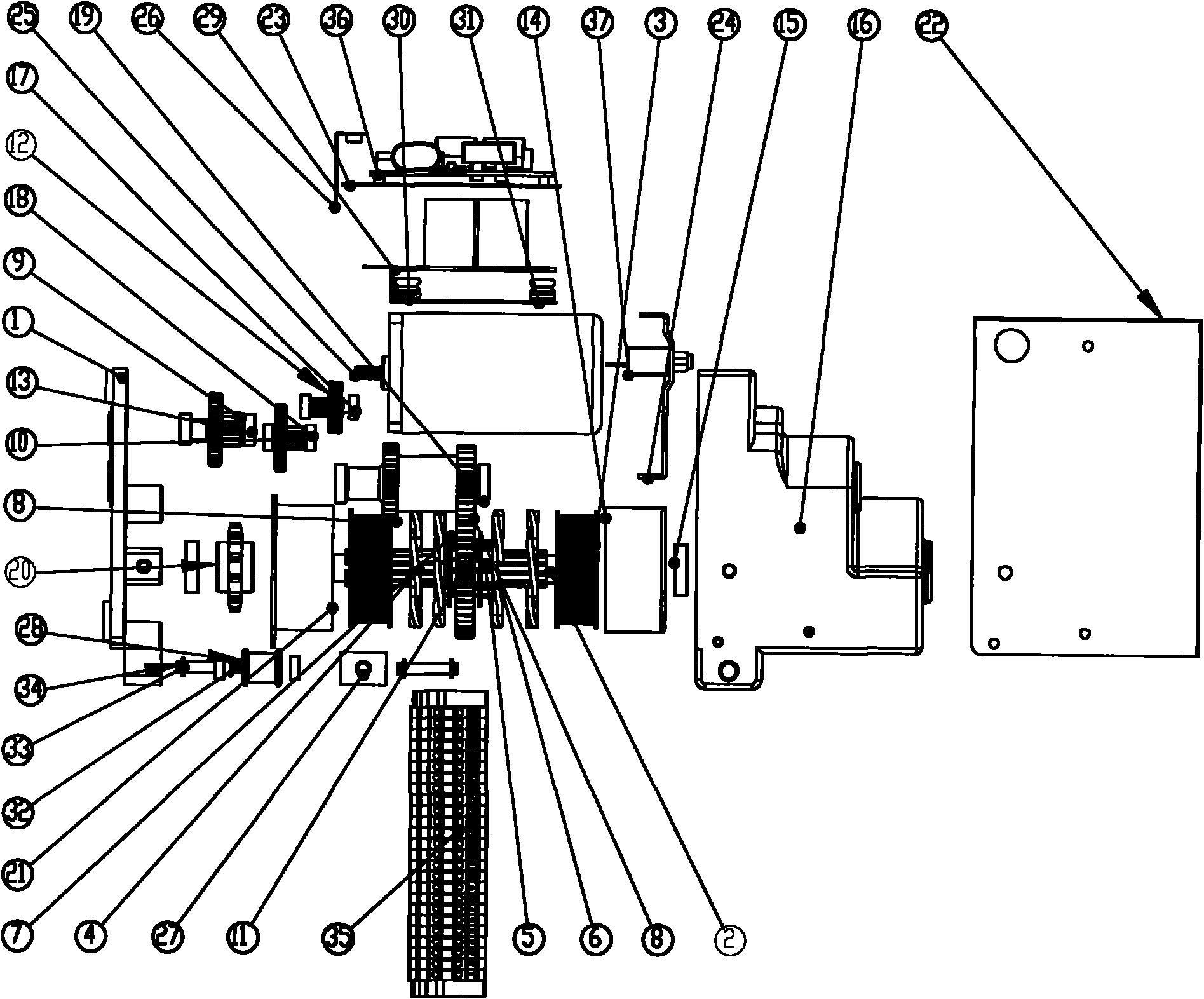 Electric control brake closing and breaking device