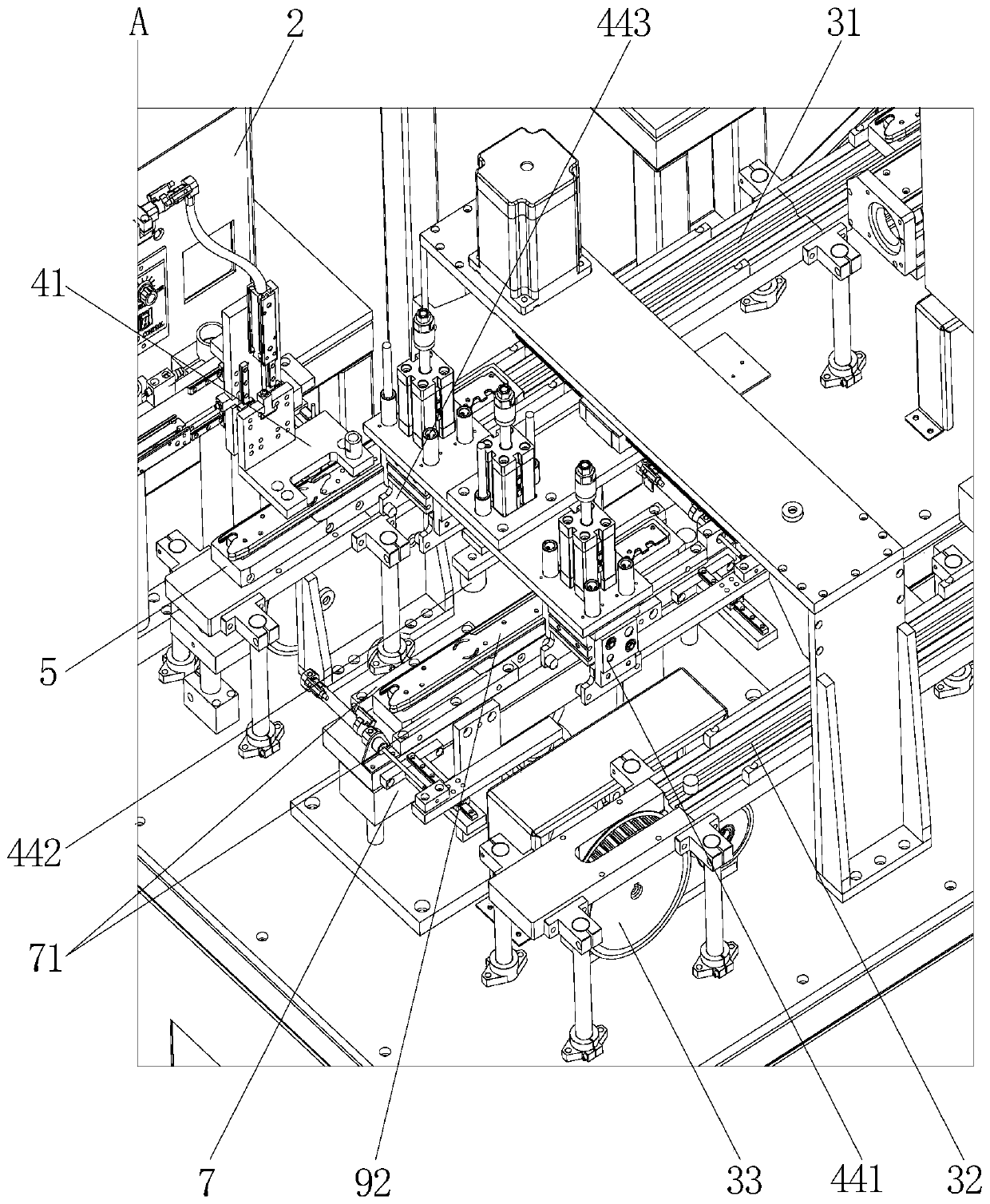 An automatic punching and riveting machine