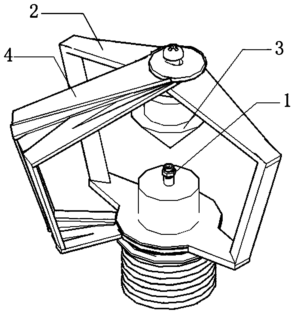 Adjustable afforestation maintenance spraying irrigation nozzle