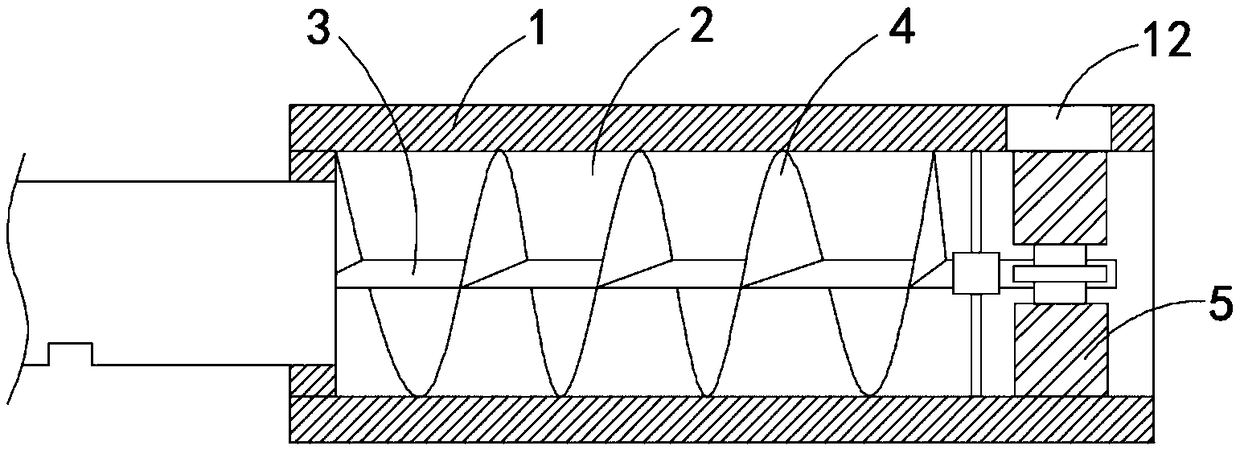 Heat transmission spiral heat dissipation handle