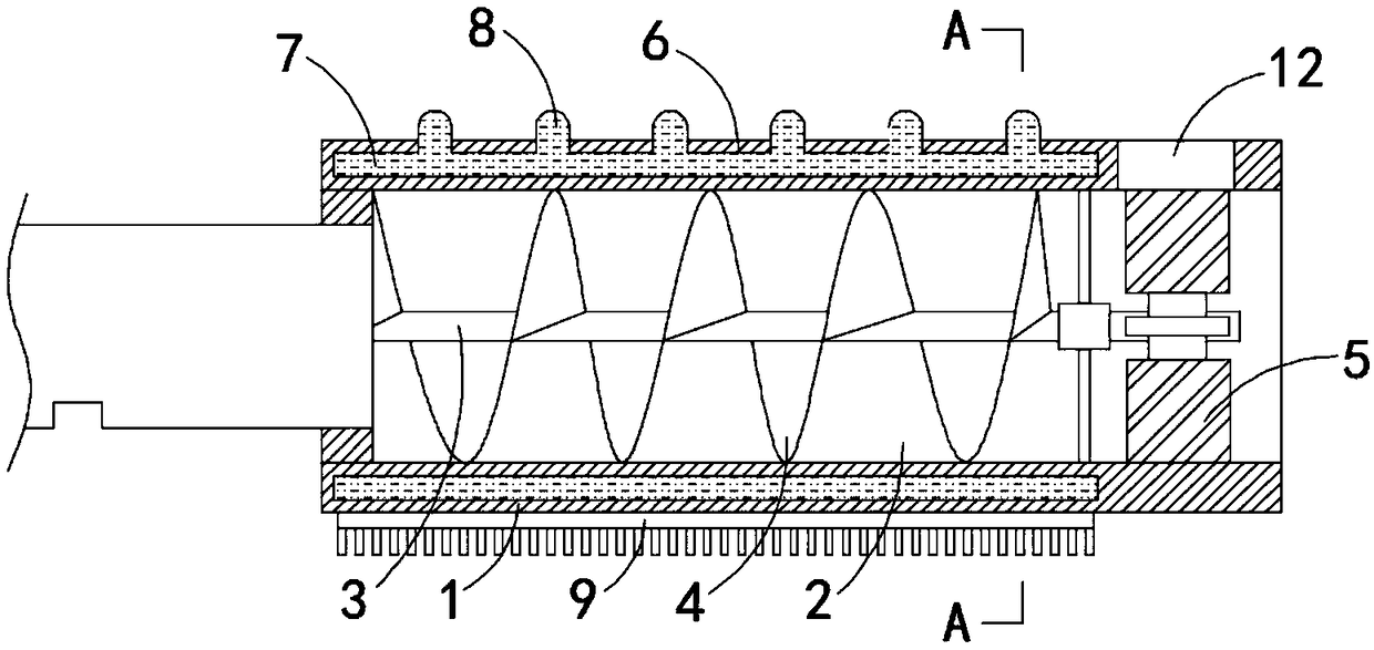 Heat transmission spiral heat dissipation handle