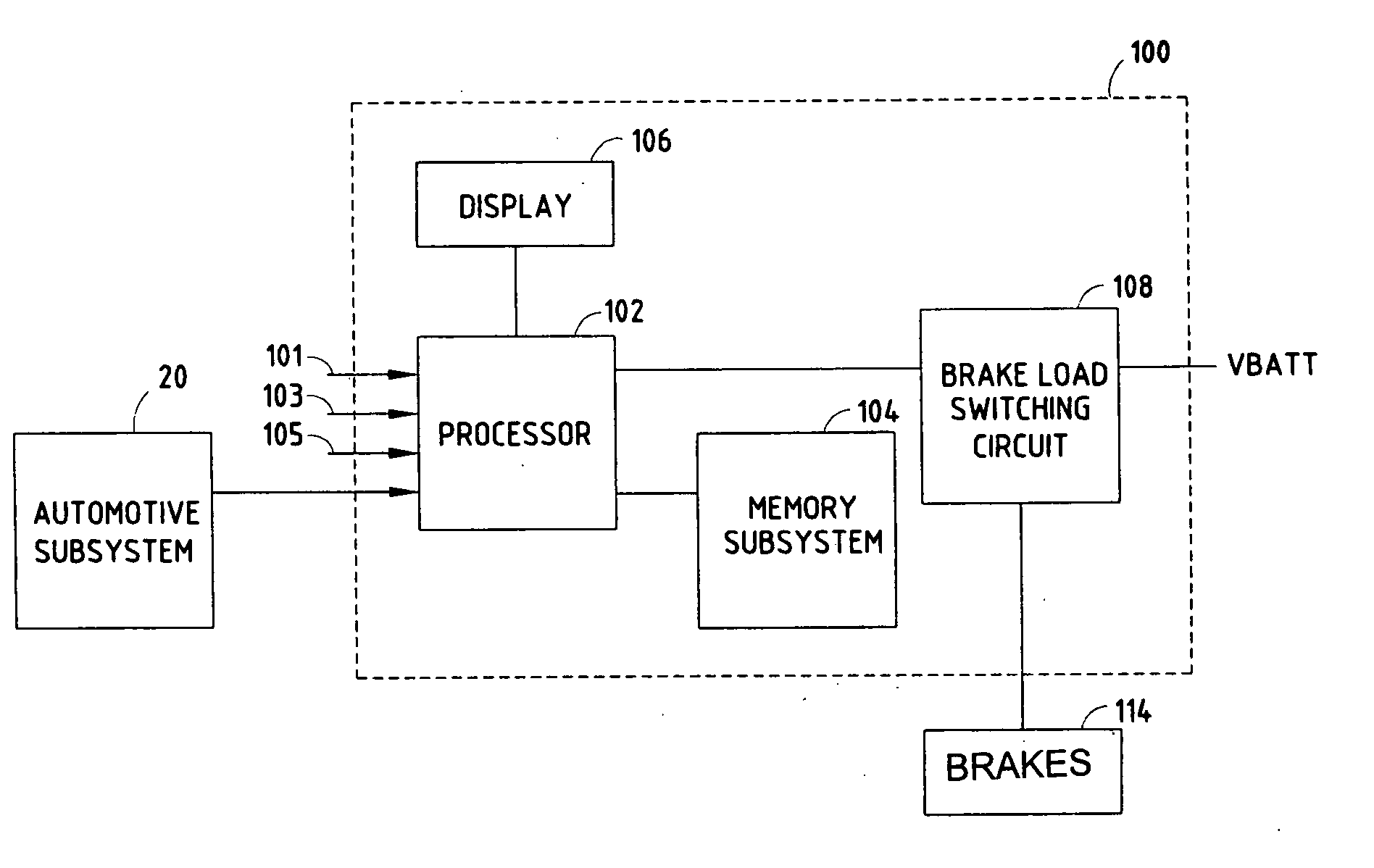 Brake control unit