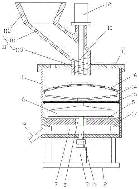 Anti-blocking soybean pulping device