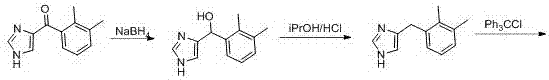 Preparation method of dexmedetomidine