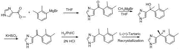 Preparation method of dexmedetomidine