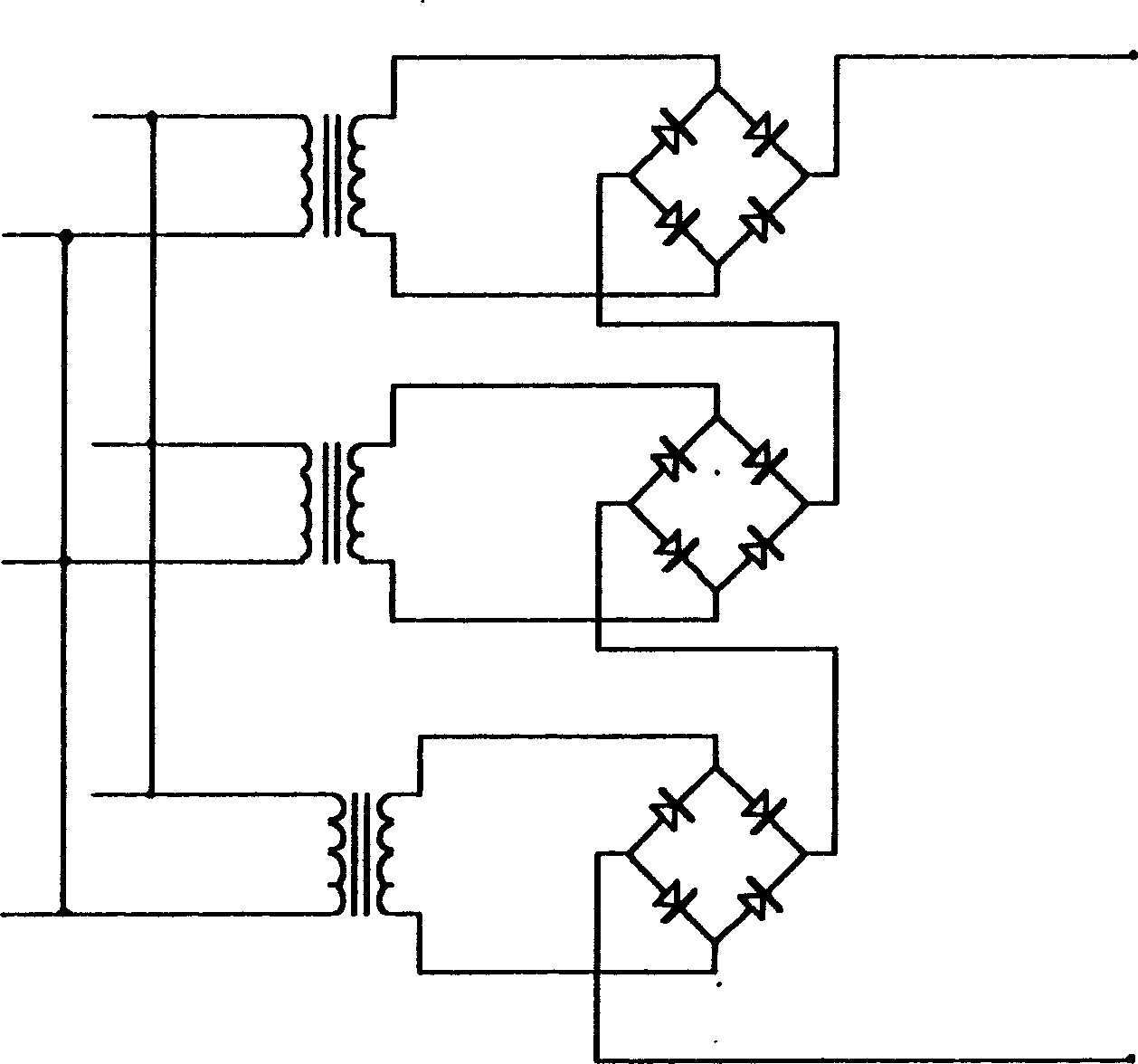 High-power high-voltage D. C. electrostatic electric power unit