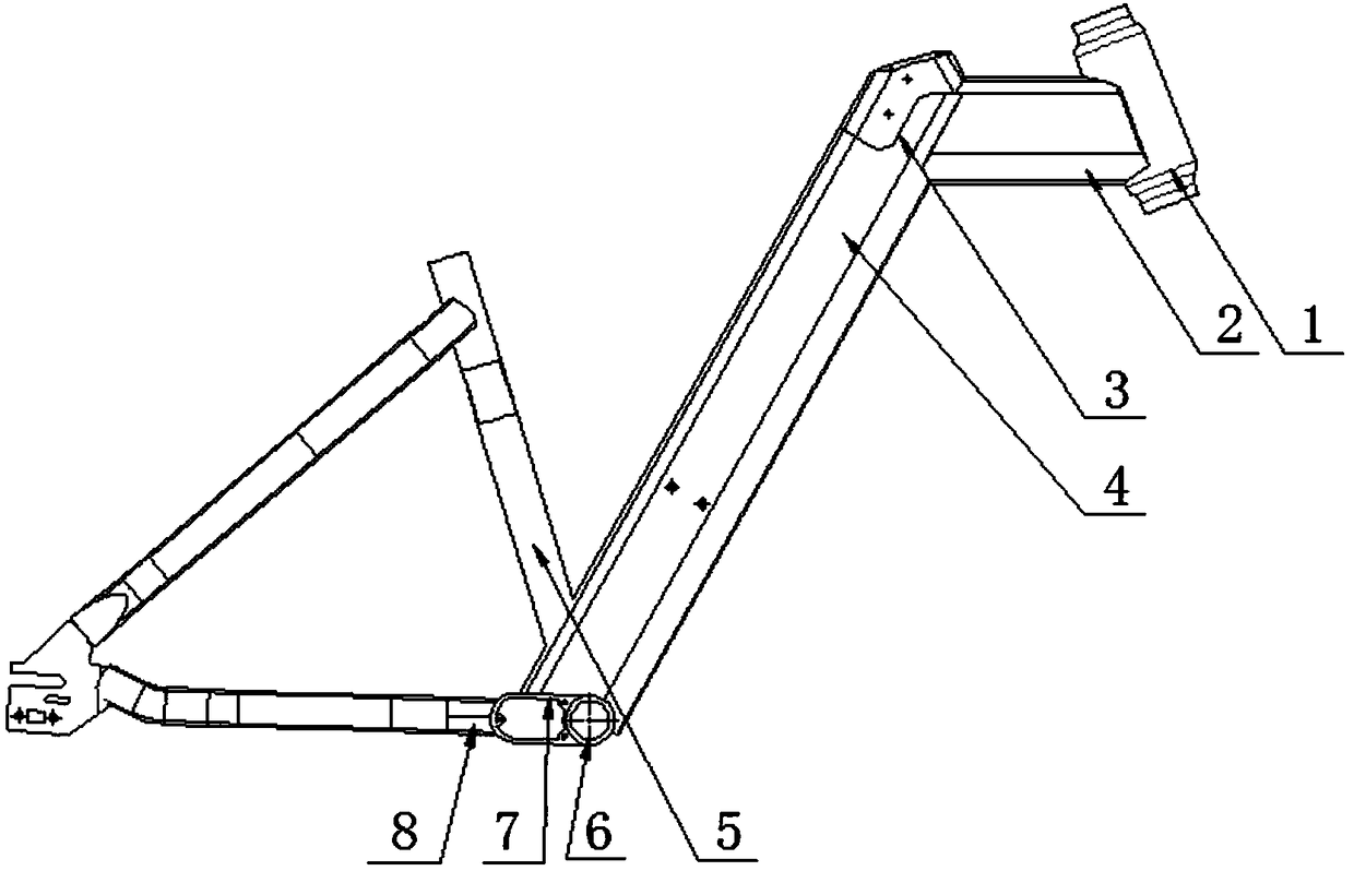 Battery box concealed mounting structure for Z-shaped vehicle beam pipe