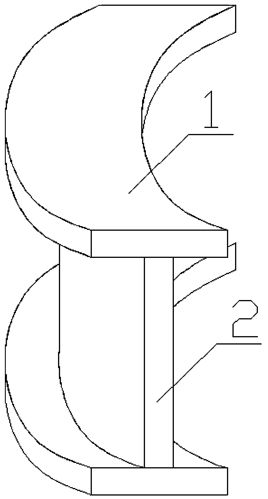 Planar-bending corrugated sheet steel beam and making technology thereof