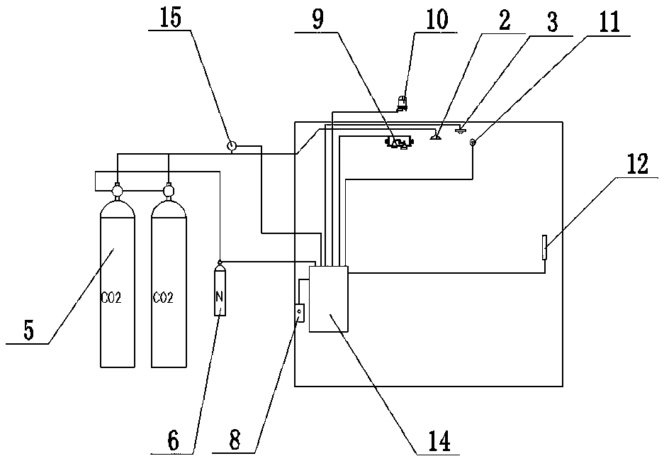 Linkage fire fighting system for energy storage container