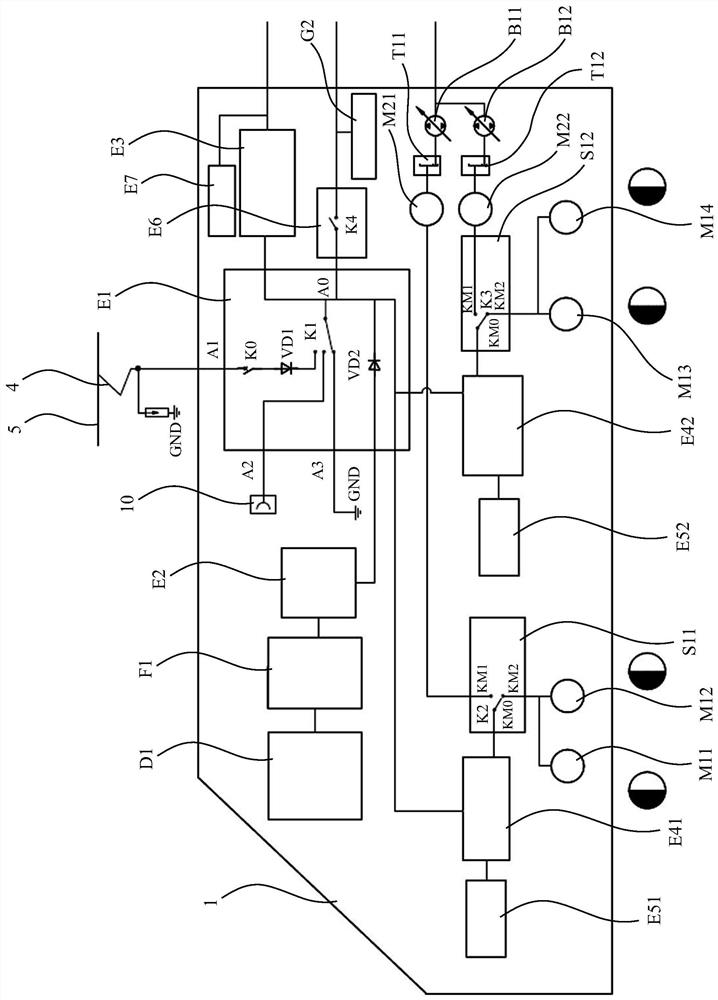 Transmission system of a rail working vehicle