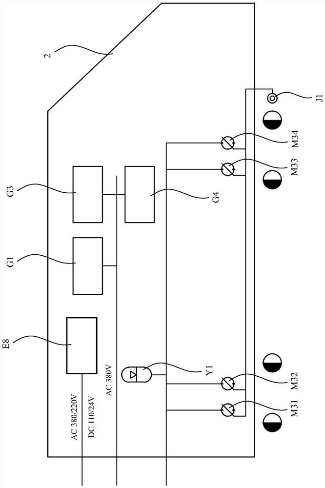 Transmission system of a rail working vehicle