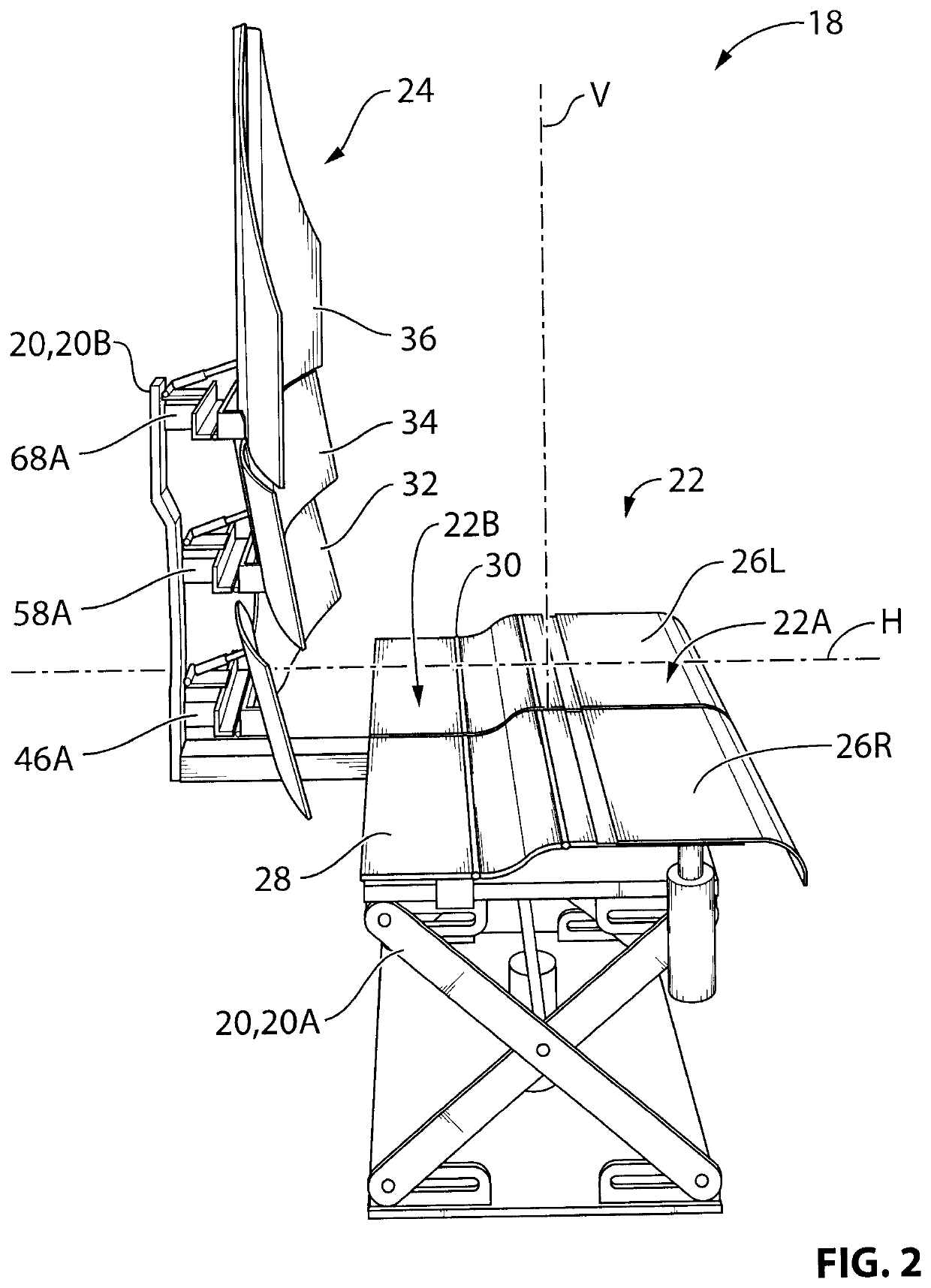 Adjustable seating systems and associated structures