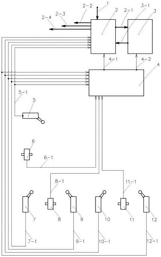 Electric control gear of upper table moving-forward rotary parking equipment