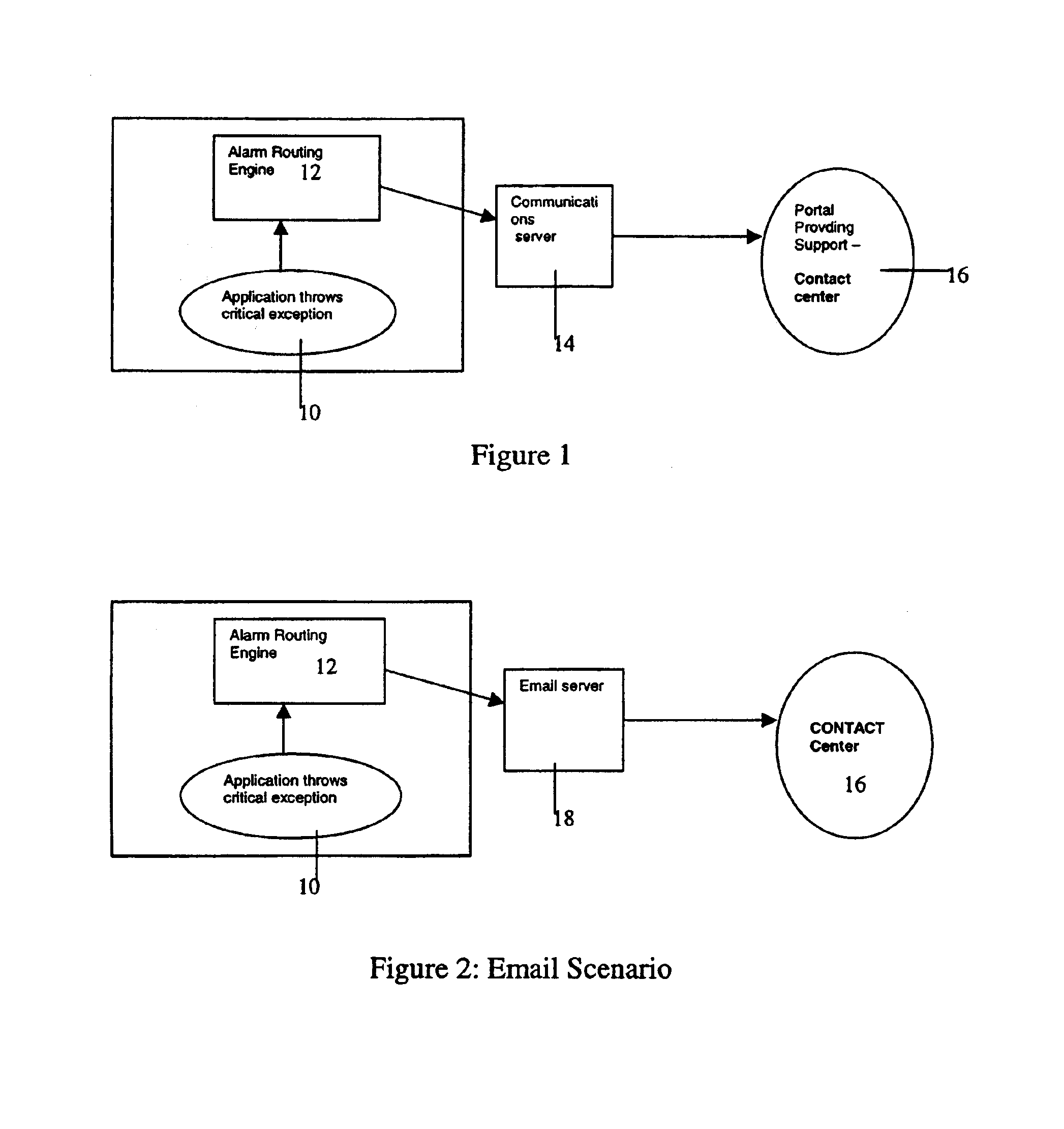 Using information about software events to route contacts in a contact center