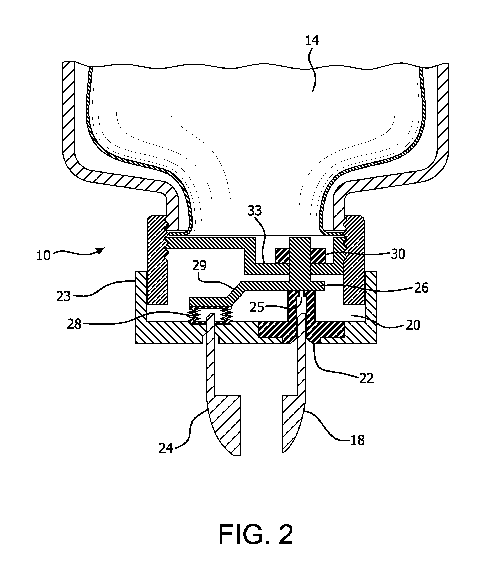 Liquid dispensing container