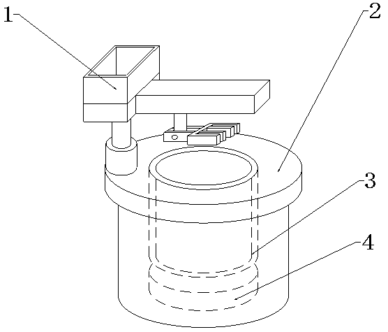 Smelting furnace slagging-off device