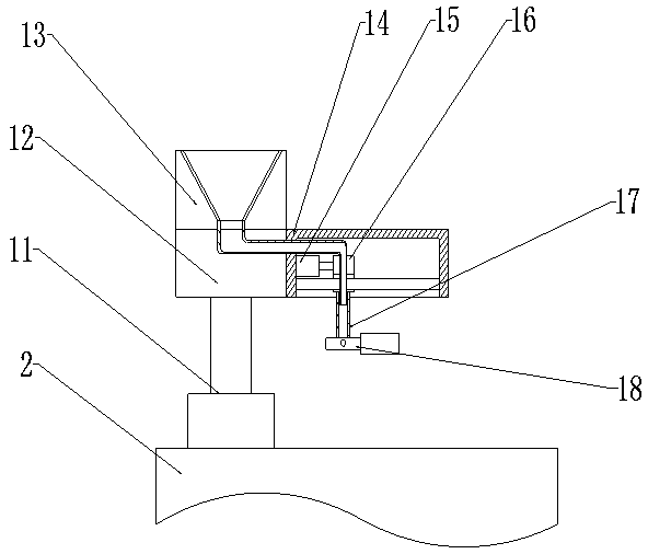 Smelting furnace slagging-off device