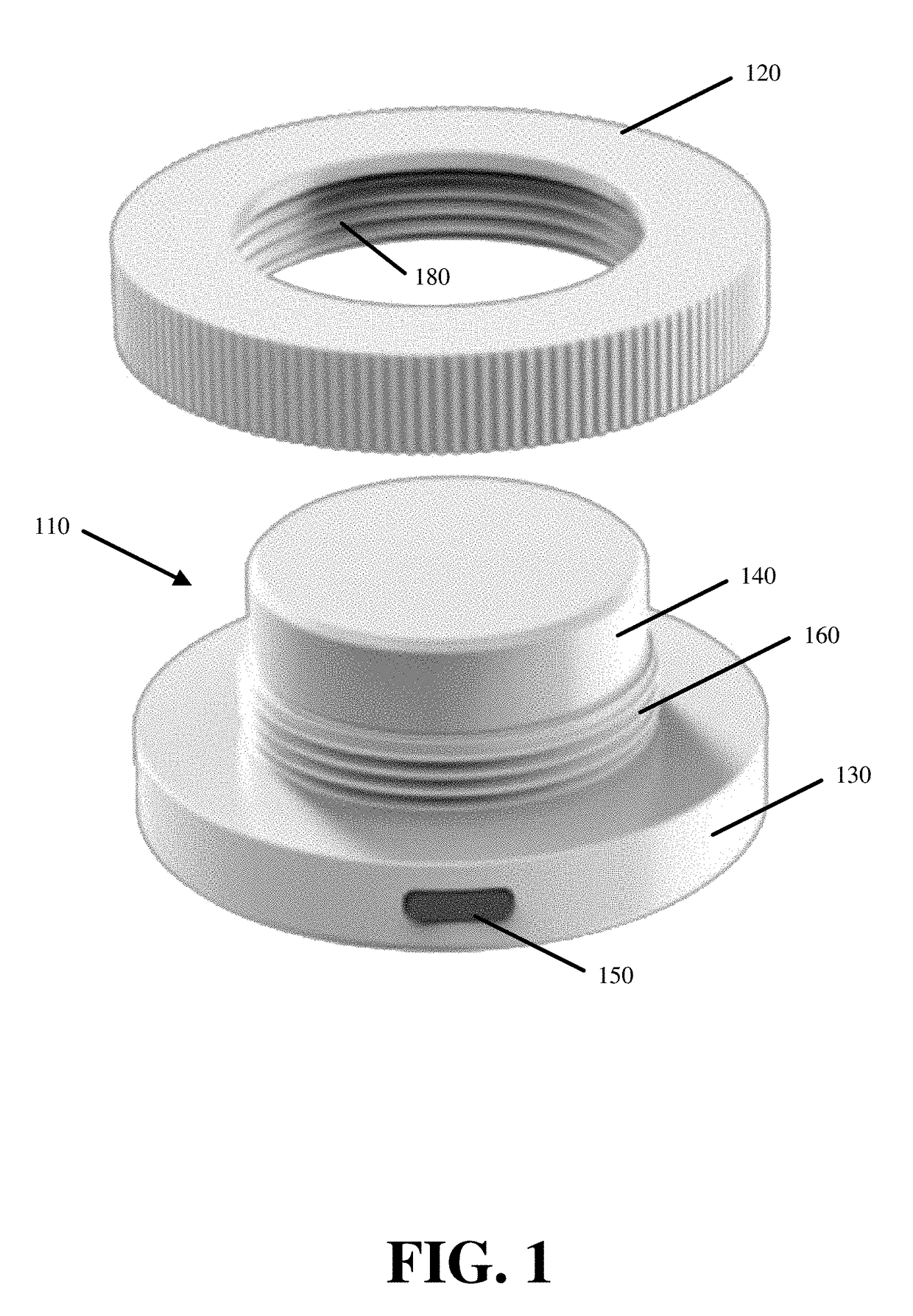 Detachable surface mounting utility hub