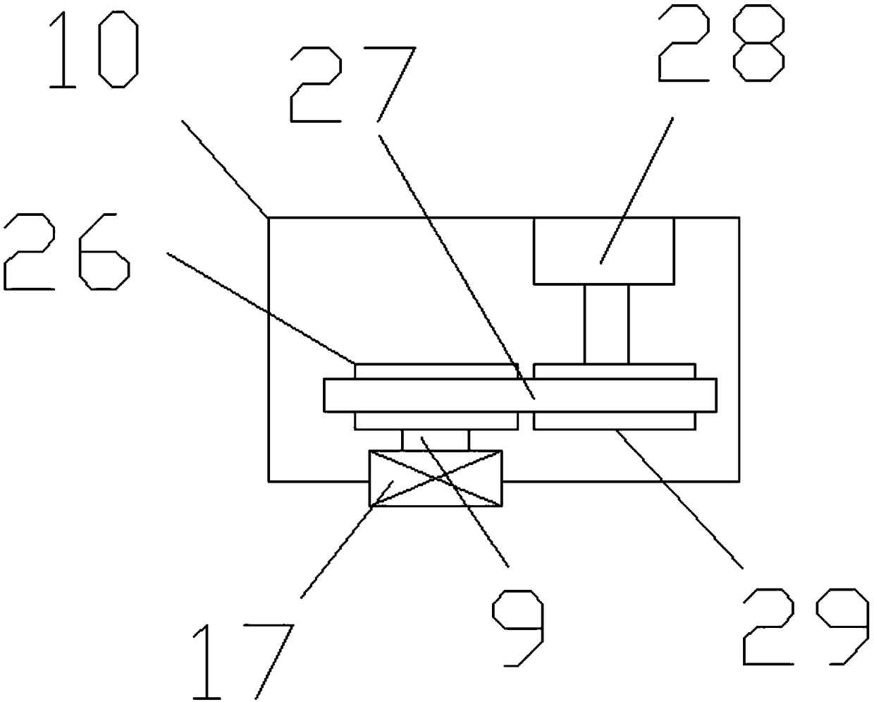 Efficient grain grinding and drying device and food processing system