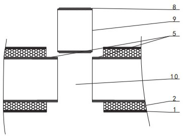 Rapid repairing method for heat supply pipeline