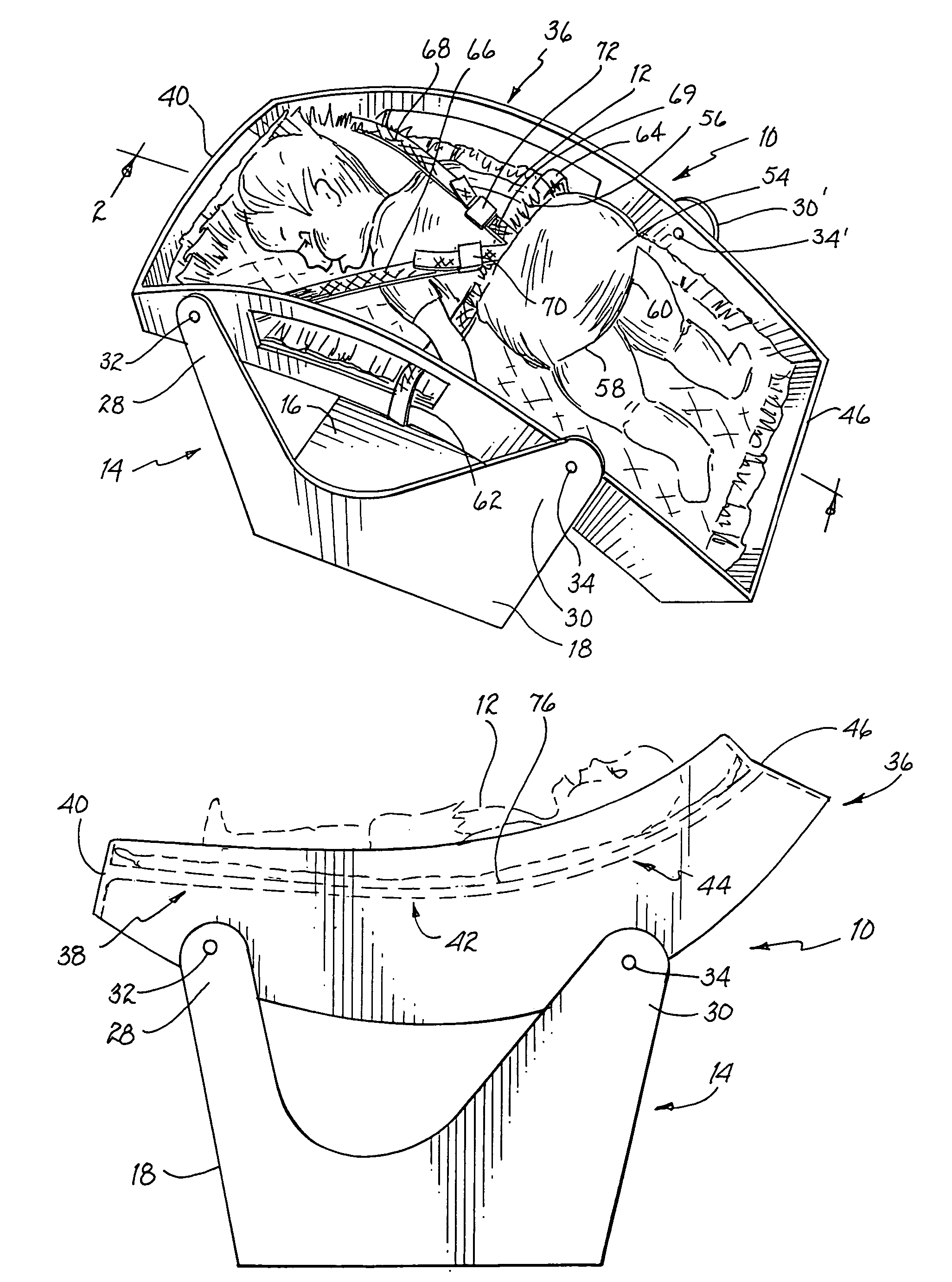 Infant sleep support device simulating burping position