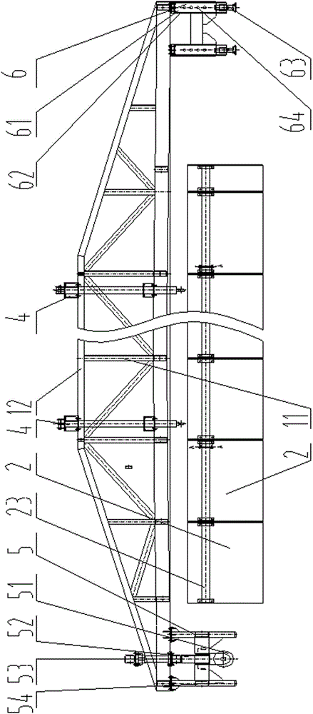 Hydraulic tunnel inverted arch operation trolley and inverted arch construction method