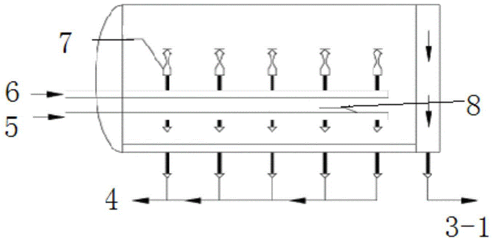 Method and device for desalinating sea water by jet flow-heating process