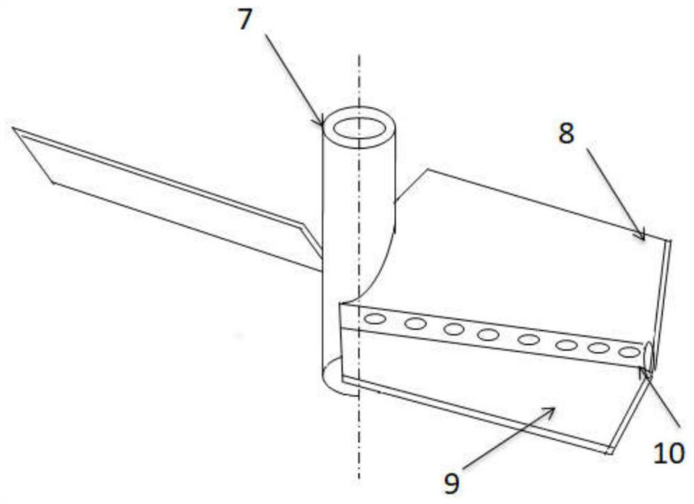 Stirring device for high-viscosity material