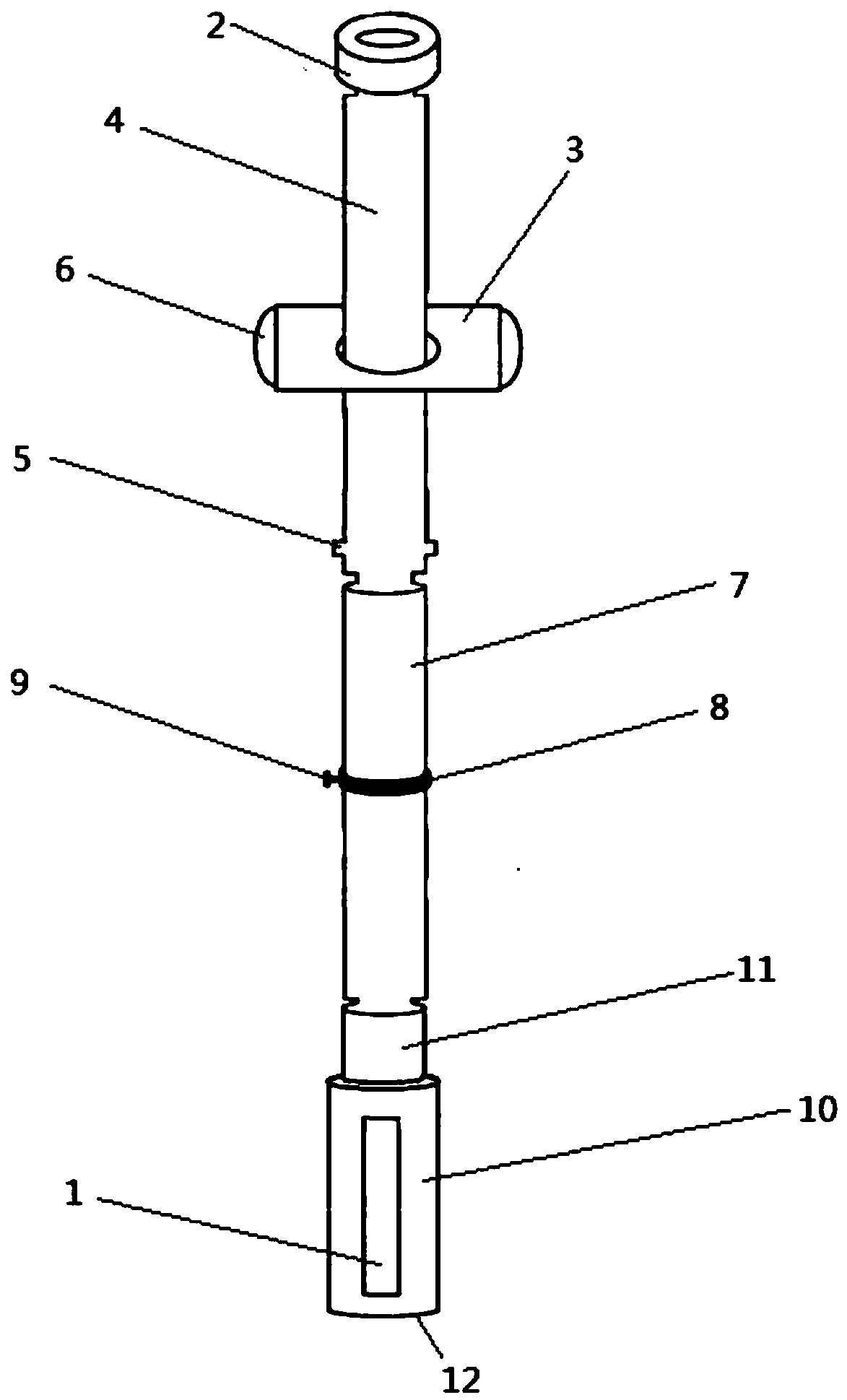 Deep soil layering sampling device for soil survey and sampling