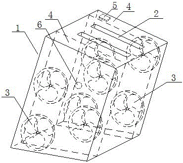 Intelligent ventilating type cutter collection box